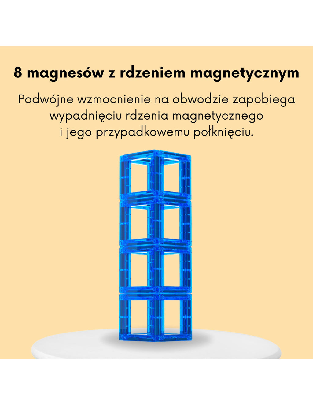 WOOPIE Betűtanuló mágneses építőjáték – 70 részes