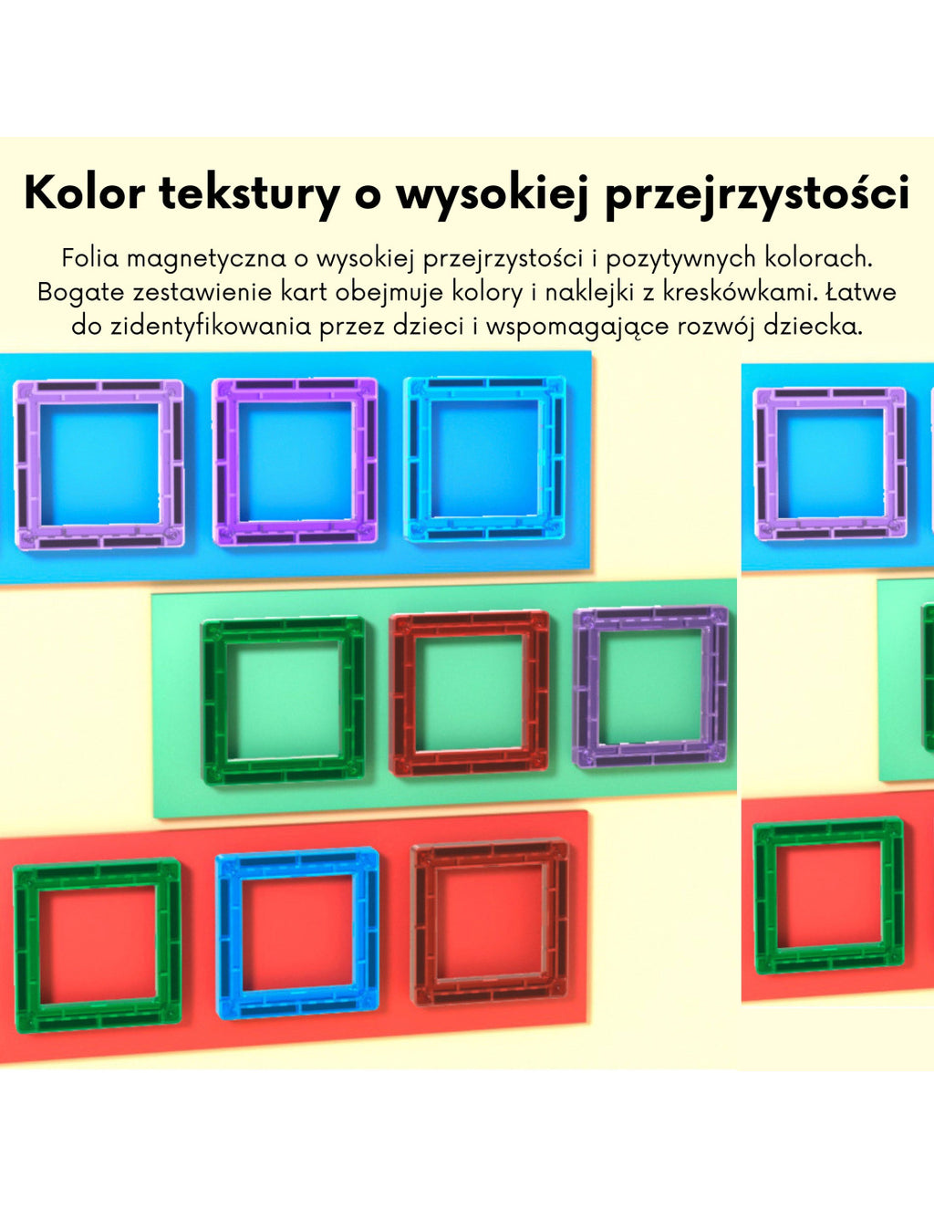WOOPIE Betűtanuló mágneses építőjáték – 70 részes