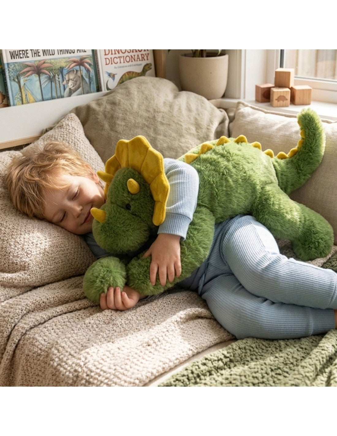 WOOPIE stresszoldó súlyozott plüss dinoszaurusz – 65 cm, 1,5 kg
