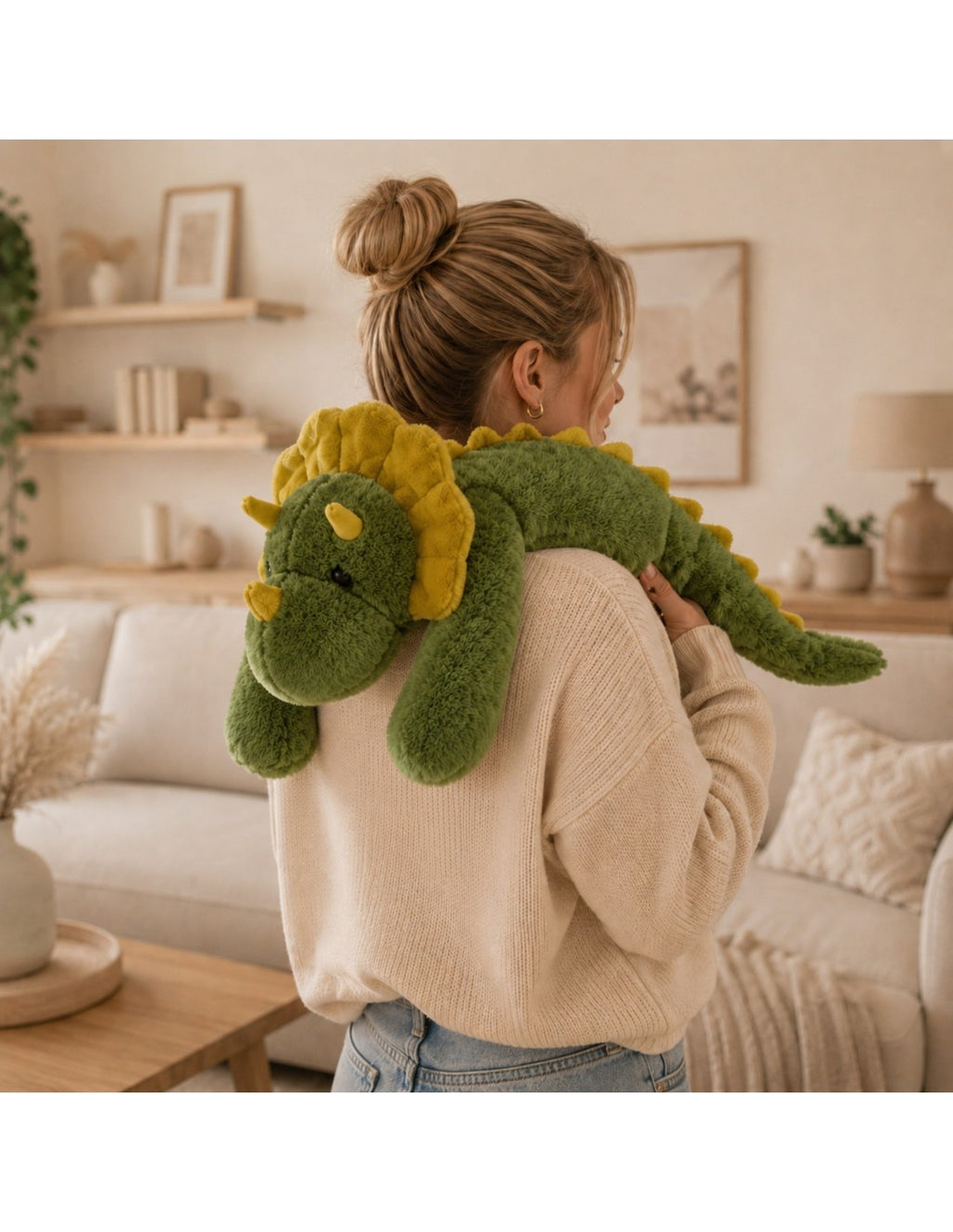 WOOPIE stresszoldó súlyozott plüss dinoszaurusz – 65 cm, 1,5 kg