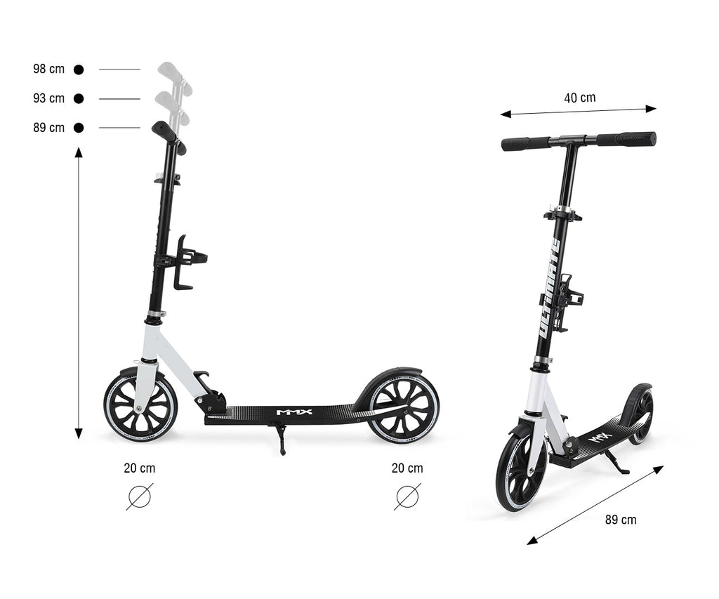 MILLY MALLY Ultimate összecsukható roller – Fehér