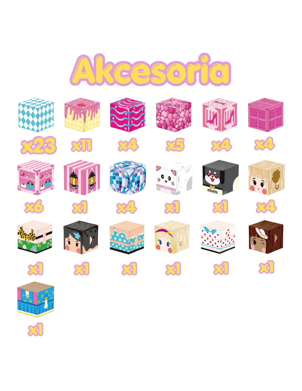 WOOPIE Pixele mágneses építőkocka készlet – Tengerparti kaland, 9 db
