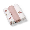 BabyOno extra puha kétrétegű muszlin textilpelenka 70 × 70 cm, 3 db – Rózsaszín
