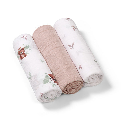 BabyOno extra puha kétrétegű muszlin textilpelenka 70 × 70 cm, 3 db – Bézs