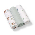 BabyOno extra puha muszlin textilpelenka 70 × 70 cm, 3 db – Mentazöld
