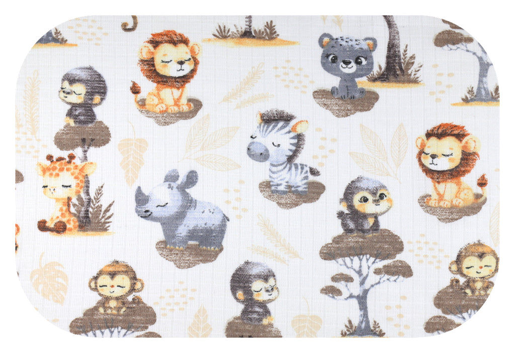 EGA KIDS mintás textilpelenka-Mesebeli szafari- 70x80 cm