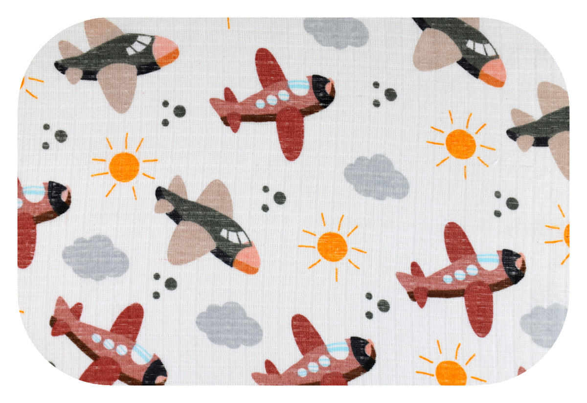 EGA KIDS mintás textilpelenka-repülők- 70x80 cm