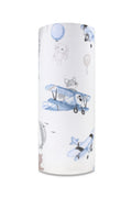 EGA KIDS kék pilóta róka mintás pamut textilpelenka- 70x80 cm