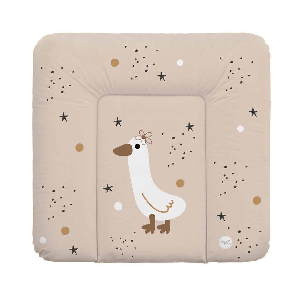 Ceba Baby puha pelenkázólap komódra 75 × 72 cm – Csillagos kacsa