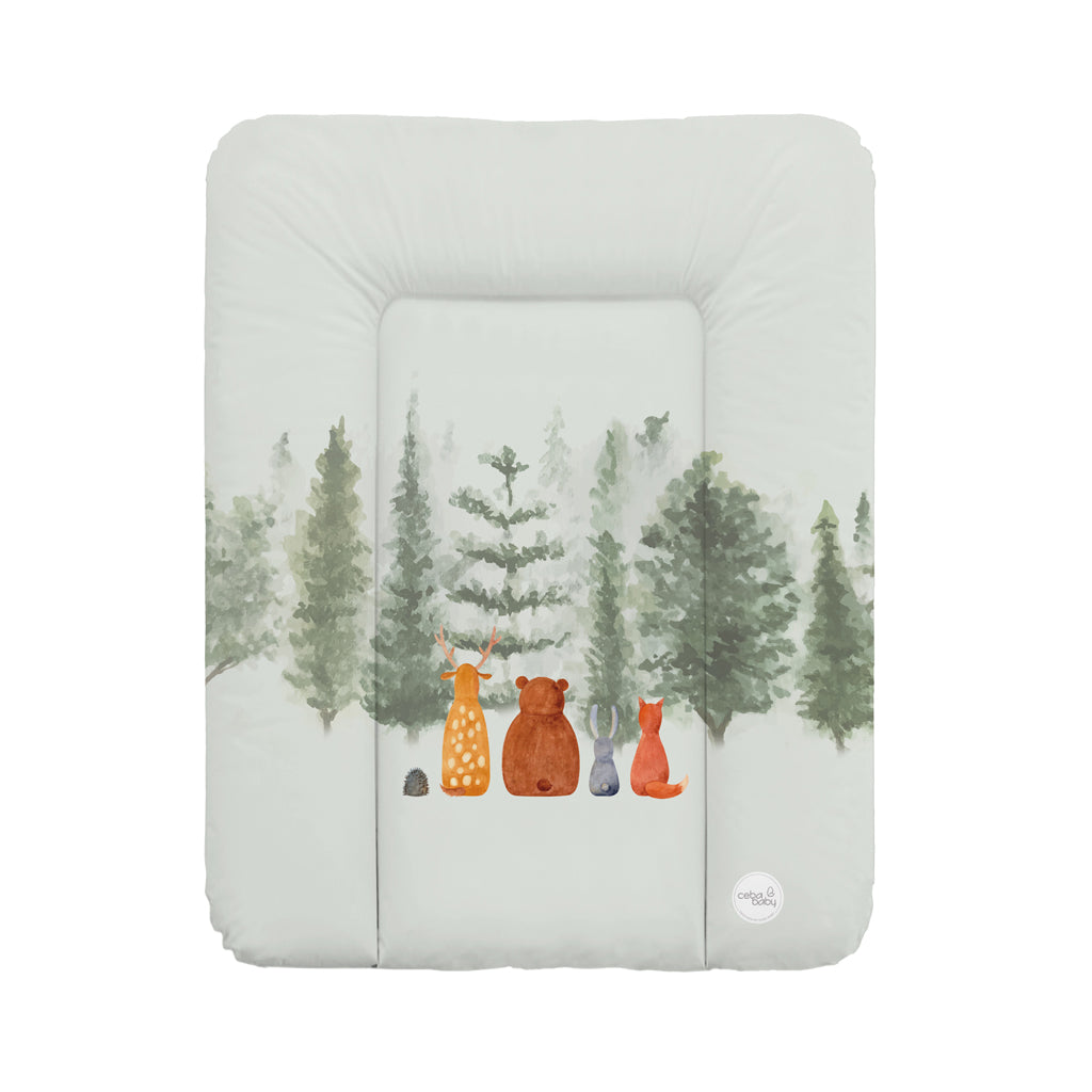 Ceba Baby puha pelenkázólap komódra 50 × 70 cm – Erdei barátok
