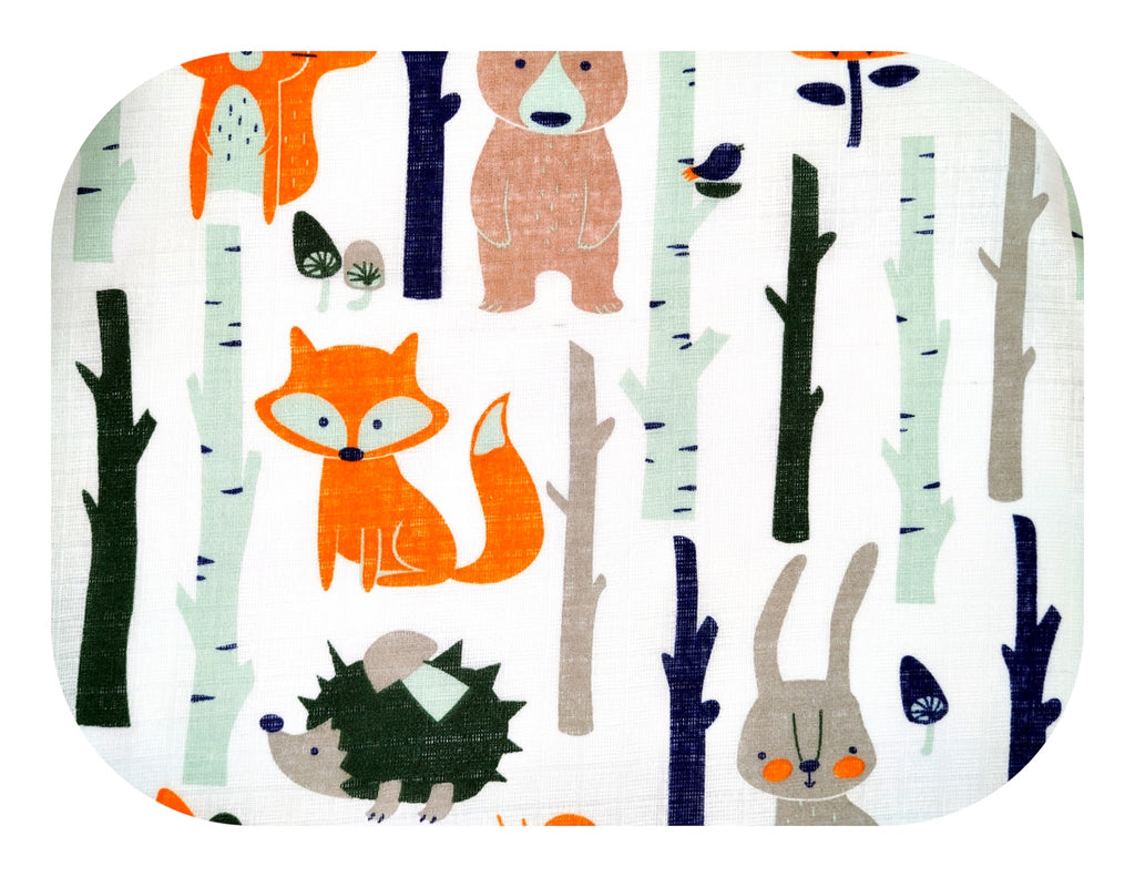 EGA KIDS mintás textilpelenka-élet az erdőben- 70x80 cm