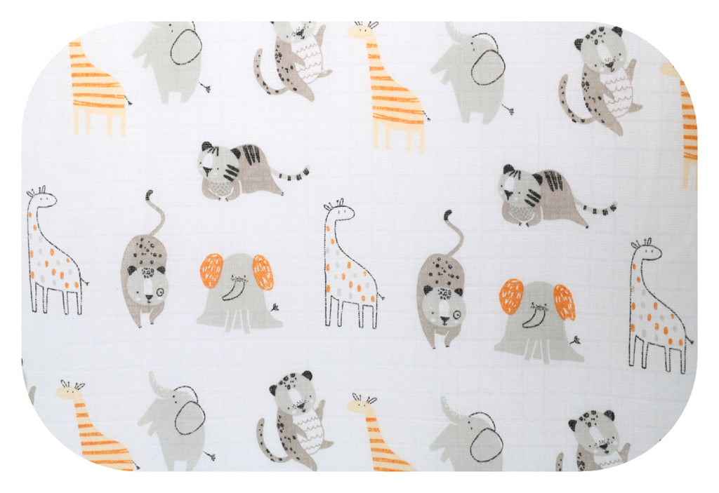 EGA KIDS mintás textilpelenka-szürke cirkusz- 70x80 cm