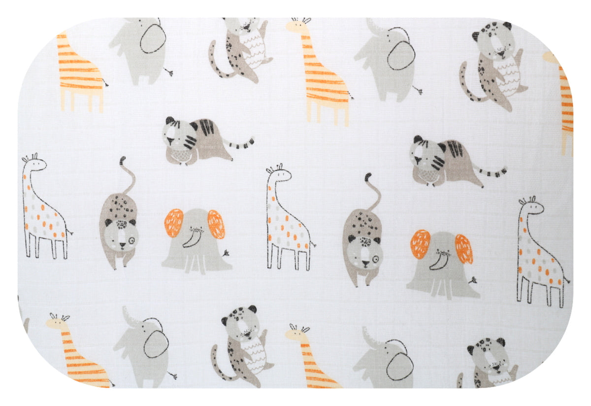 EGA KIDS mintás textilpelenka-szürke cirkusz- 70x80 cm