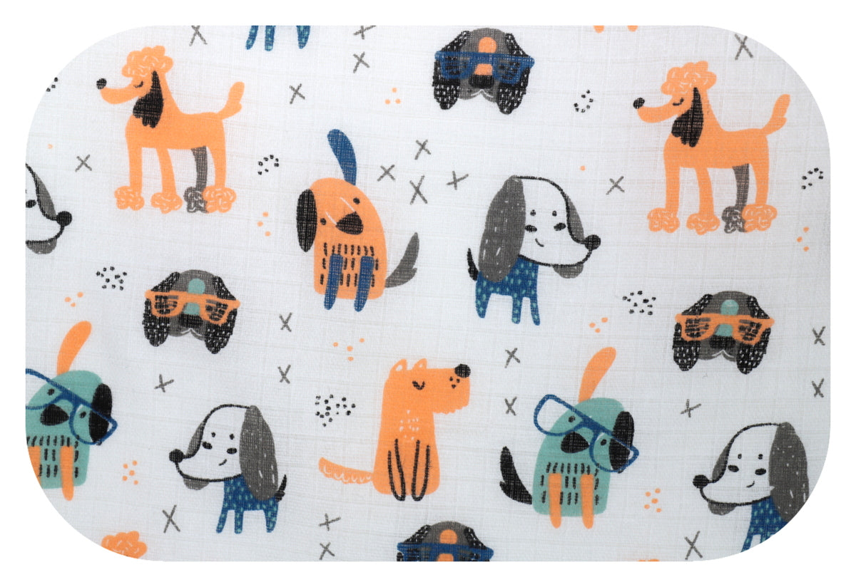 EGA KIDS mintás textilpelenka-kutyás élet- 70x80 cm