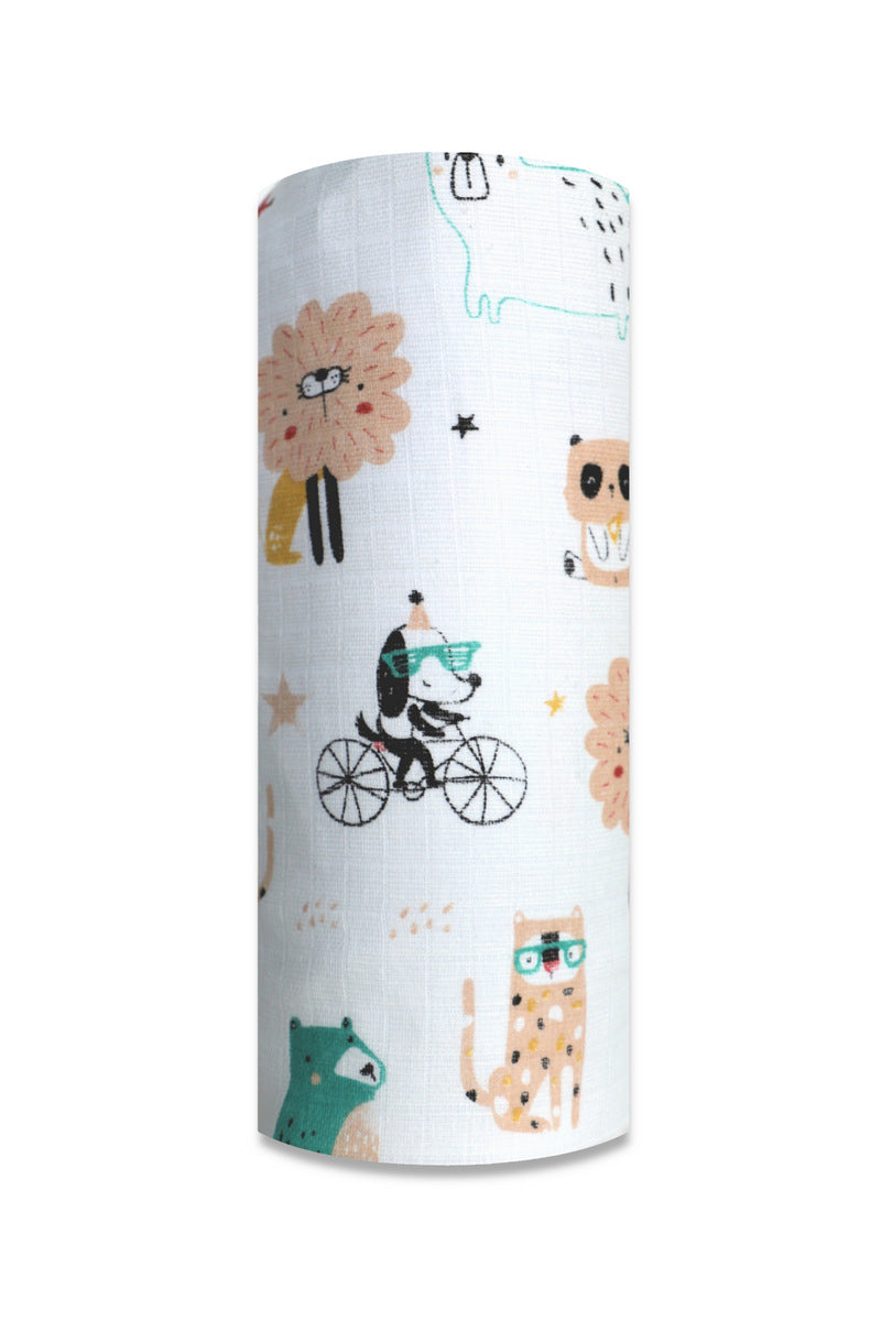 EGA KIDS mintás textilpelenka-bulizó állatok- 70x80 cm