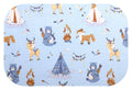 EGA KIDS mintás textilpelenka-kék tábor- 70x80 cm