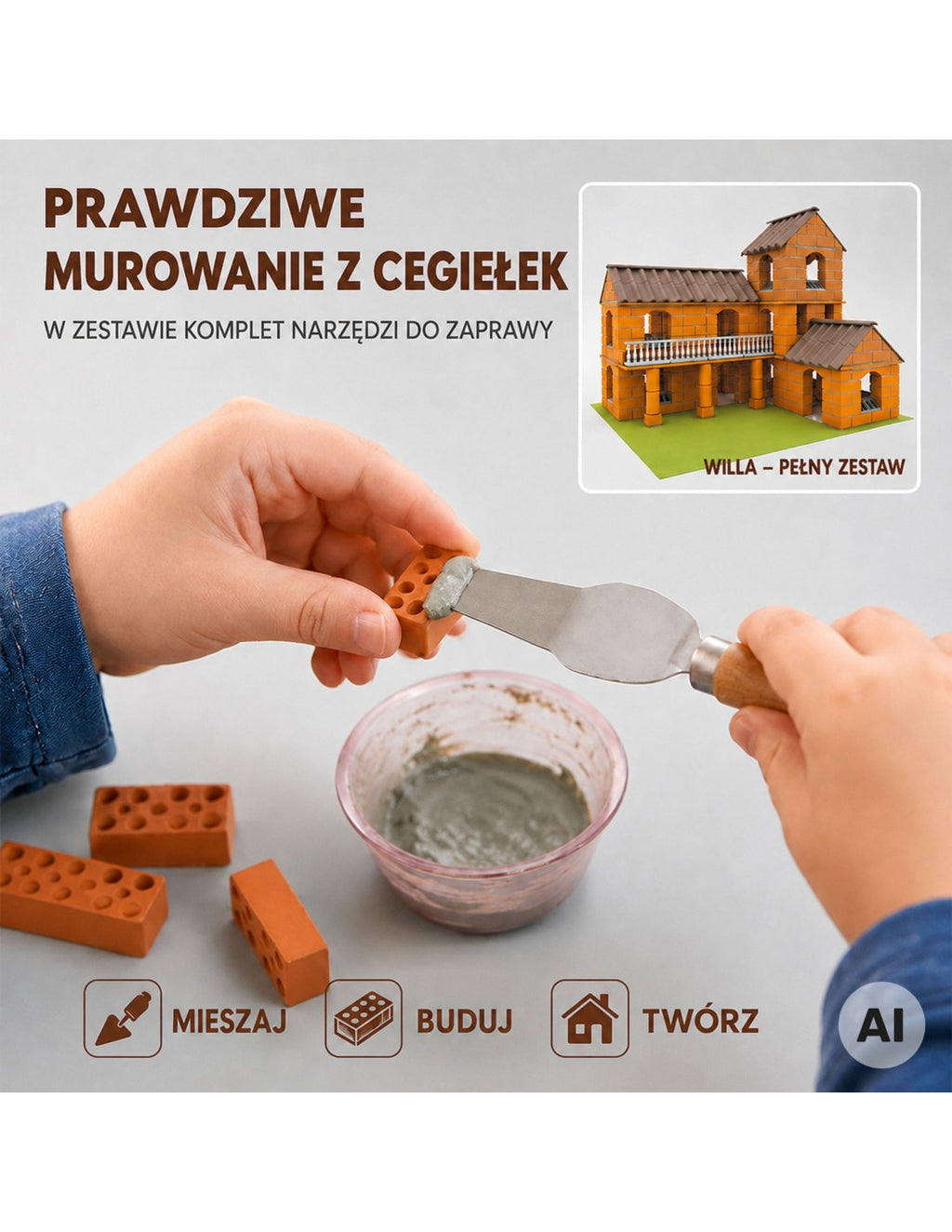 WOOPIE kétszintes villa építőjáték