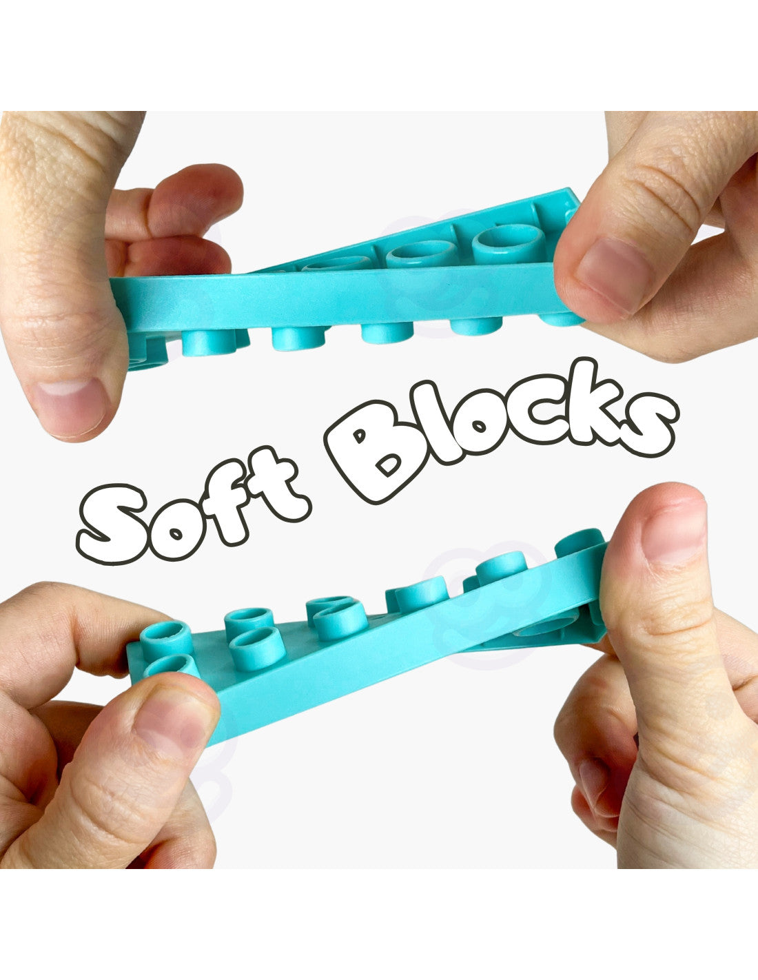 WOOPIE Soft Blocks puha építőkocka készlet tárolódobozzal – 99 részes