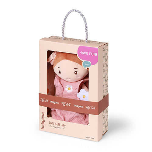 BabyOno Lily puha rongybaba 31 cm – Újszülöttkortól