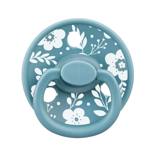 Mombella Fancy szimmetrikus szilikon cumi tárolótokkal – Nile Blue, 0 hó+