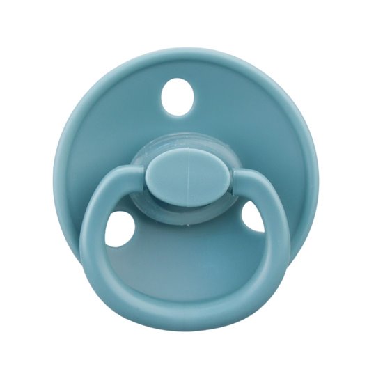 Mombella szimmetrikus szilikon cumi tárolótokkal – Nile Blue, 0 hó+