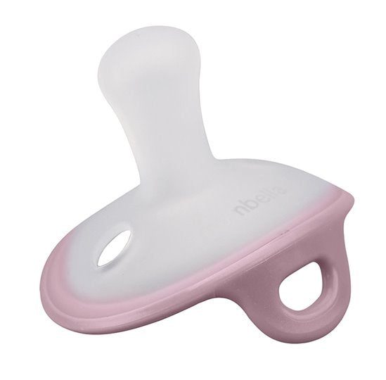 Mombella ultrakönnyű szimmetrikus szilikon cumi tárolótokkal – Lavender Fog, 0 hó+