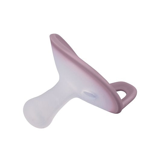 Mombella ultrakönnyű szimmetrikus szilikon cumi tárolótokkal – Lavender Fog, 0 hó+