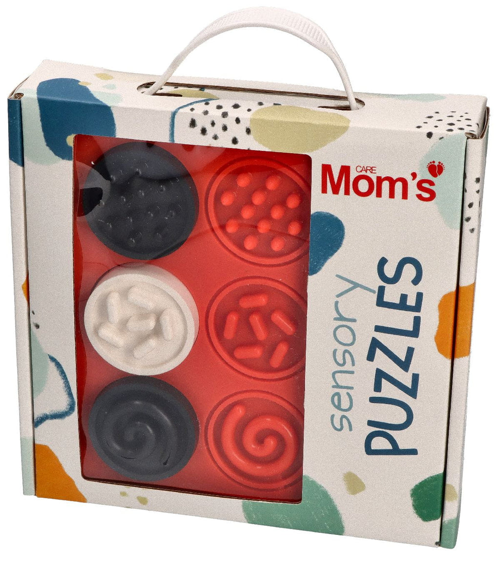 MOM'S CARE kontrasztos szenzoros formabedobó játék – 4 részes