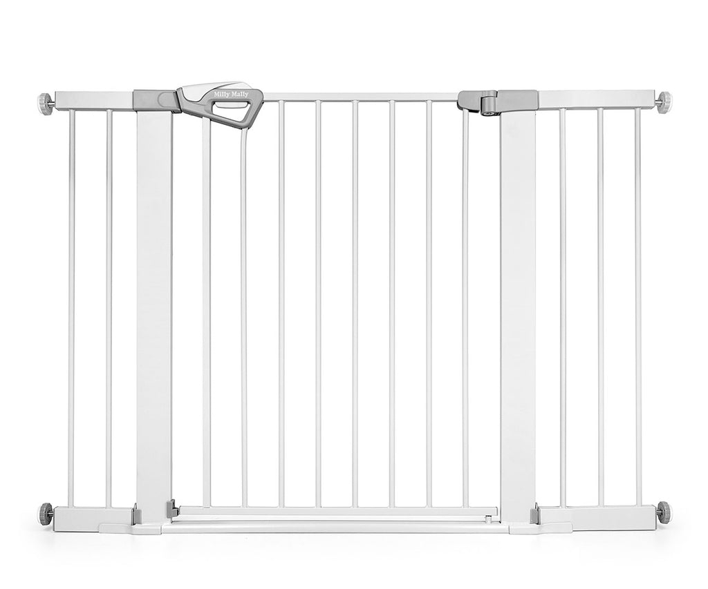 Milly Mally Guardy biztonsági gyerekrács bővítőkkel 76–118 cm – Fehér