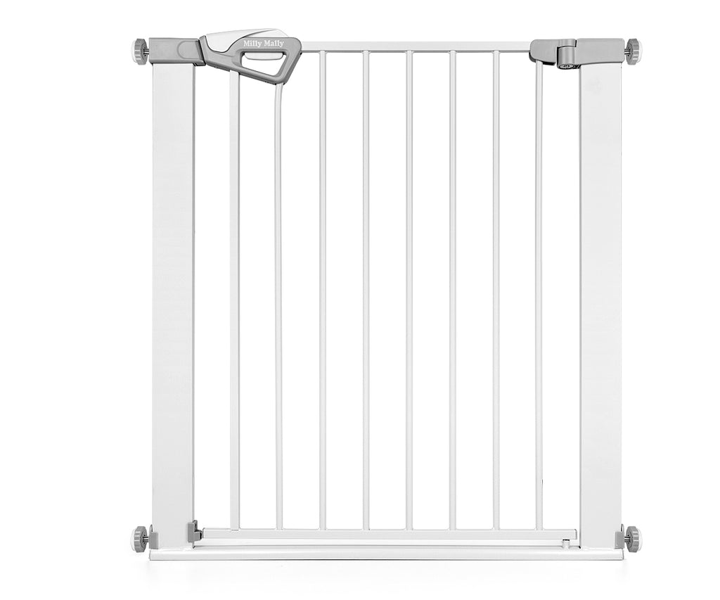 Milly Mally Guardy biztonsági gyerekrács bővítőkkel 76–118 cm – Fehér