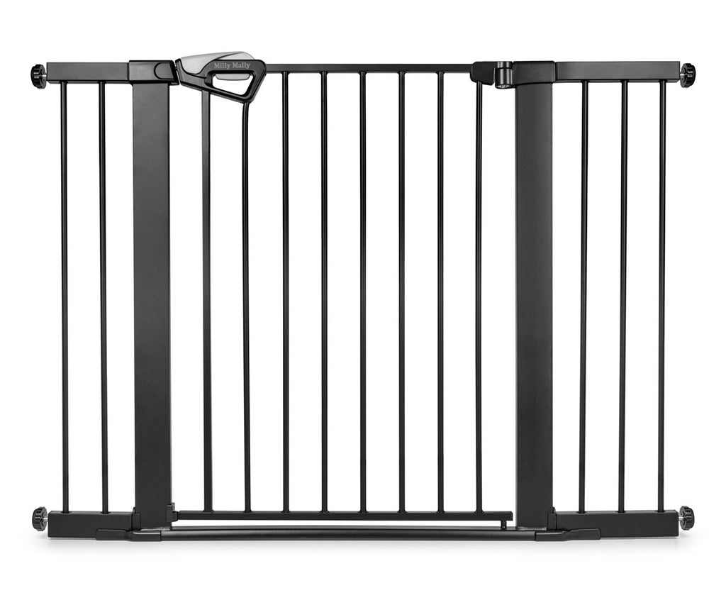 Milly Mally Guardy biztonsági gyerekrács bővítőkkel 76–118 cm – Fekete