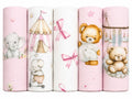 EGA KIDS mintás flanel textilpelenka 70x80 cm – 5 db-os szett – Mix 4