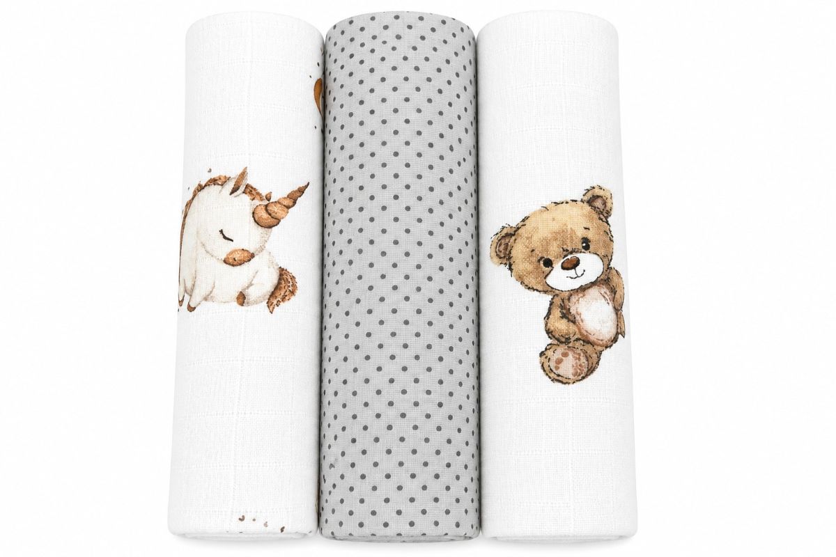 EGA KIDS muszlin textilpelenka 60 × 80 cm – Mix