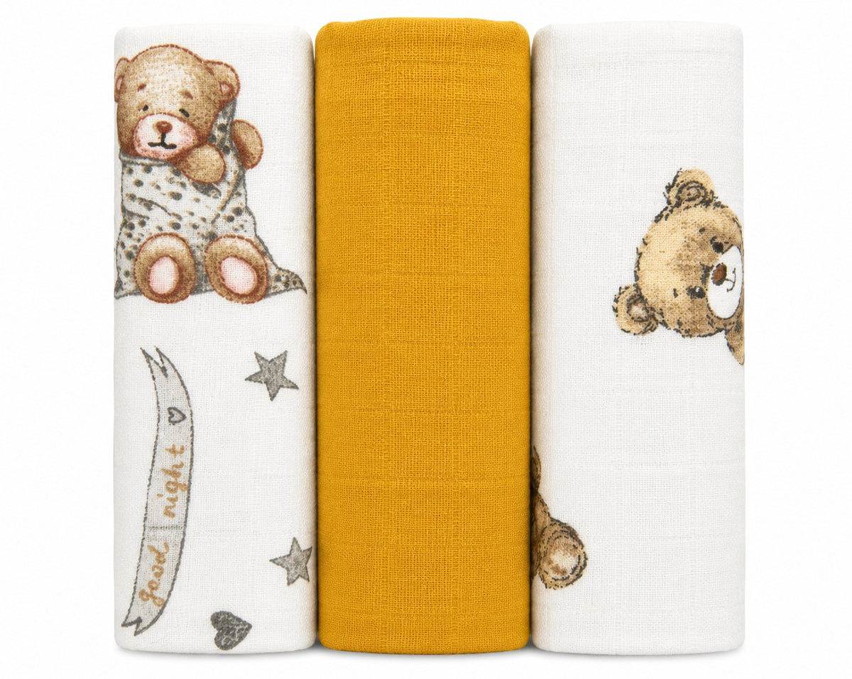 EGA KIDS muszlin textilpelenka 60x80 cm – 3 db-os szett – Mix 86
