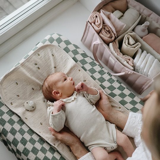 Mushie pelenkatároló rendszerező kivehető elválasztókkal – Blush