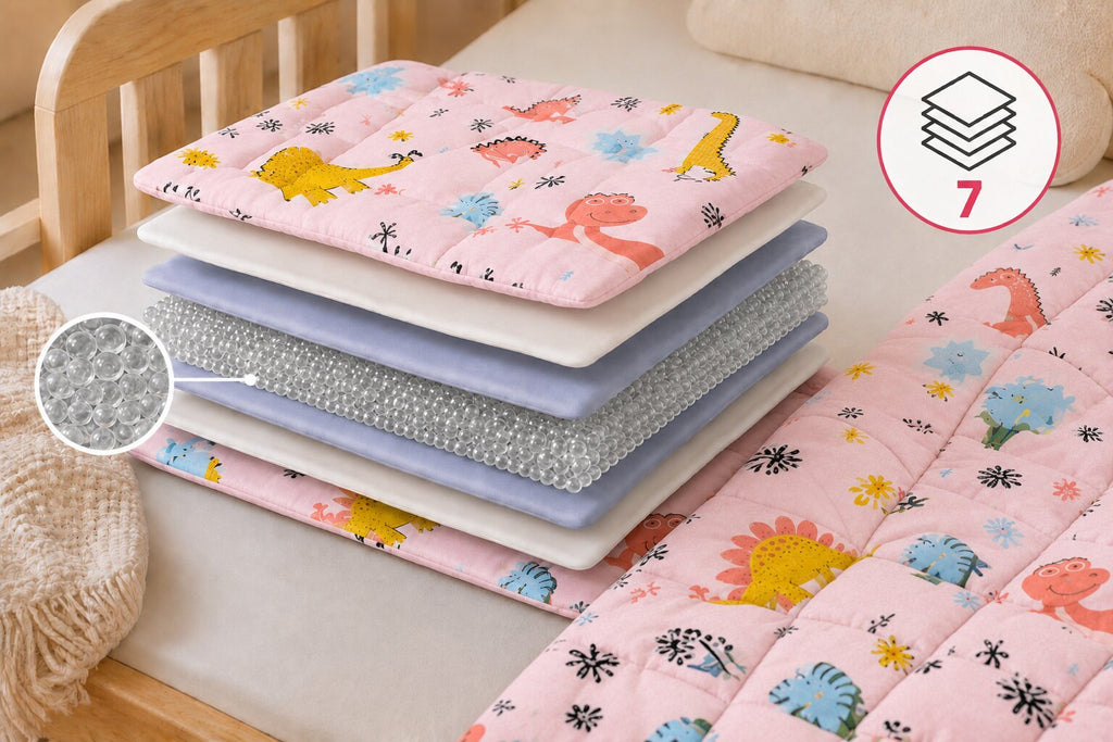 Tullo - Szenzoros súlyozott takaró gyerekeknek - 3 kg - 100 × 150 cm - Rózsaszín