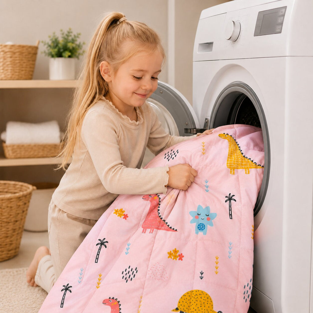 Tullo - Szenzoros súlyozott takaró gyerekeknek - 3 kg - 100 × 150 cm - Rózsaszín