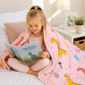 Tullo - Szenzoros súlyozott takaró gyerekeknek - 4 kg - 100 × 150 cm - Rózsaszín