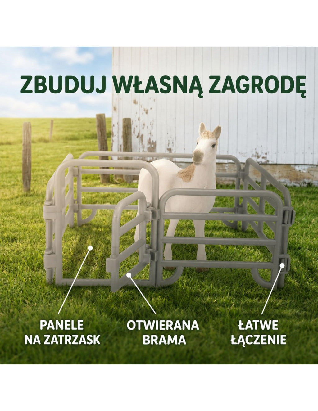 WOOPIE lovas farm játékfigura készlet