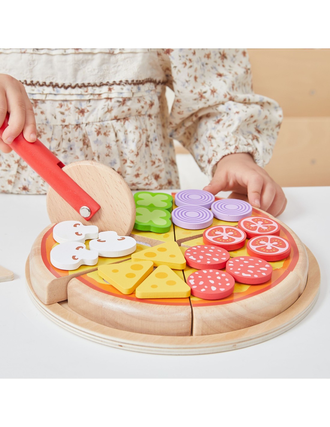 Viga fa szeletelhető pizza készlet feltétekkel