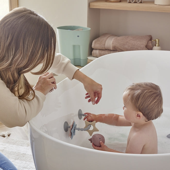 Shnuggle tapadókorongos szilikon szenzoros játék és rágóka – Csillagok