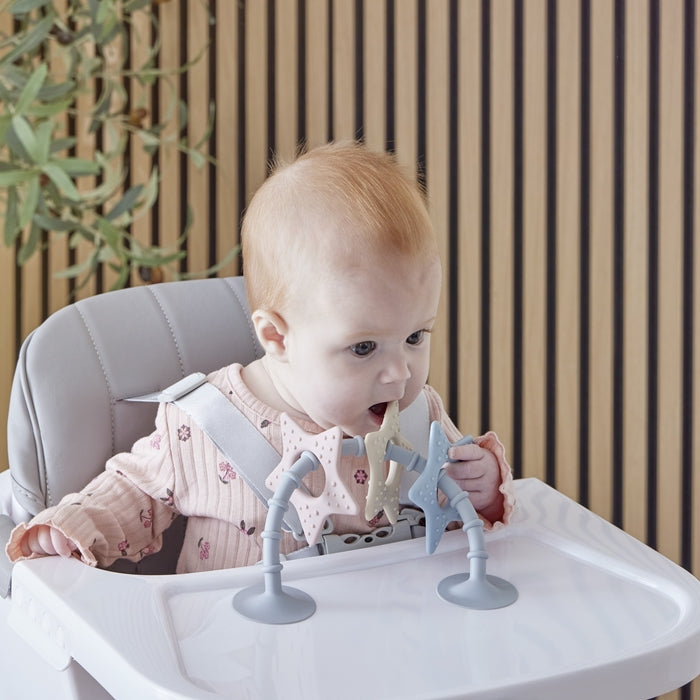 Shnuggle tapadókorongos szilikon szenzoros játék és rágóka – Csillagok
