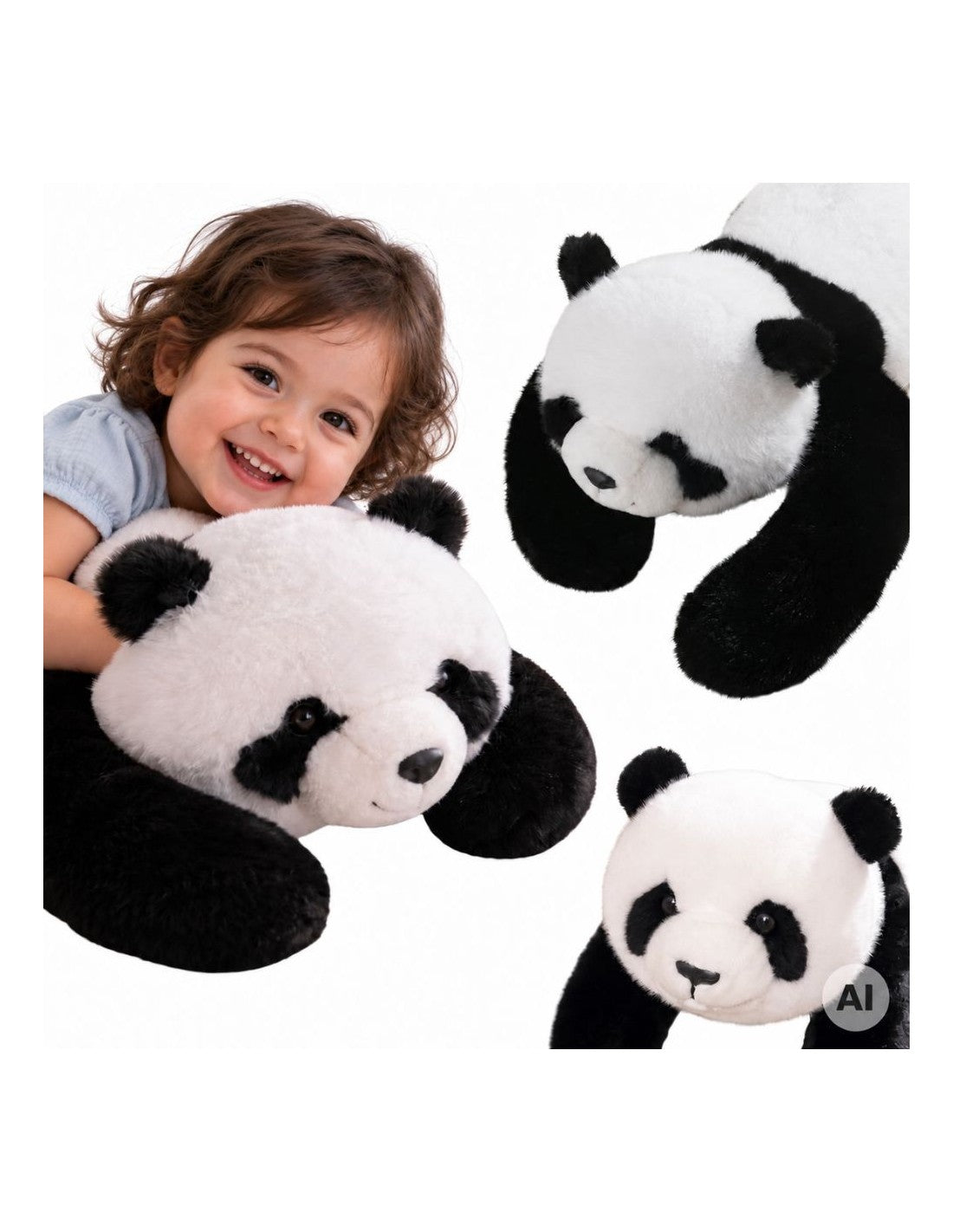 WOOPIE stresszoldó súlyozott plüss panda – 65 cm, 1 kg