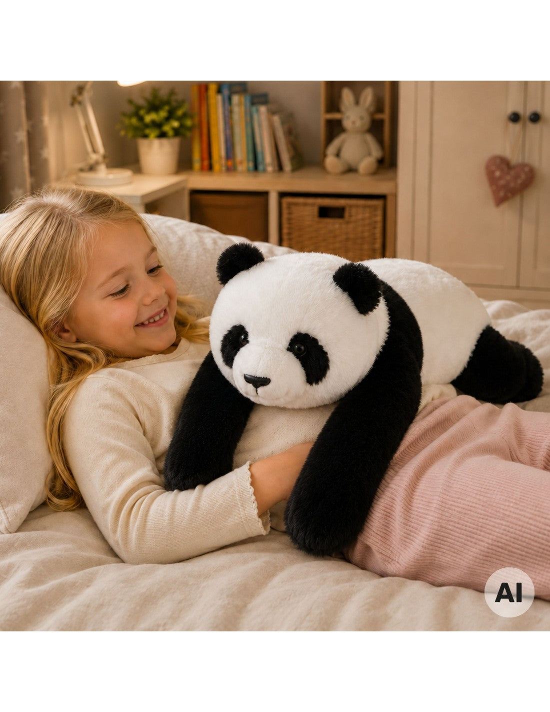 WOOPIE stresszoldó súlyozott plüss panda – 65 cm, 1 kg