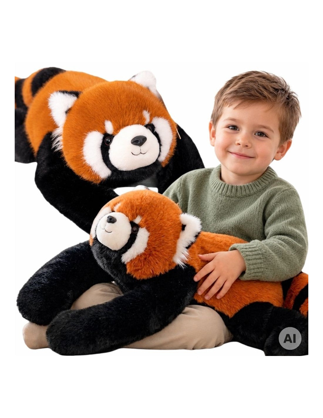 WOOPIE stresszoldó súlyozott plüss vörös panda – 65 cm, 1,5 kg
