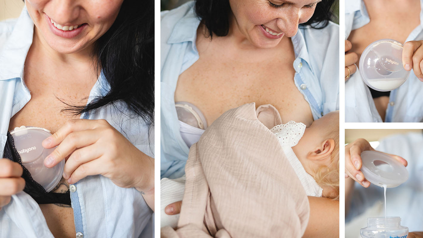 BabyOno tejgyűjtő kagyló és tejgyűjtő héj szett