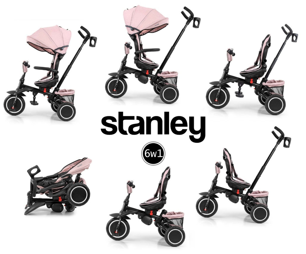 MILLY MALLY Stanley Rubber háromkerekű tricikli – Rózsaszín