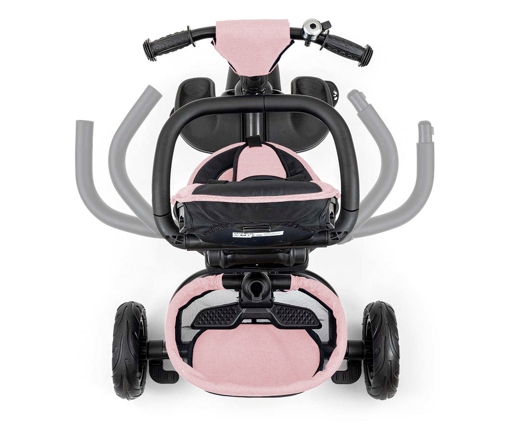 MILLY MALLY Stanley Rubber háromkerekű tricikli – Rózsaszín