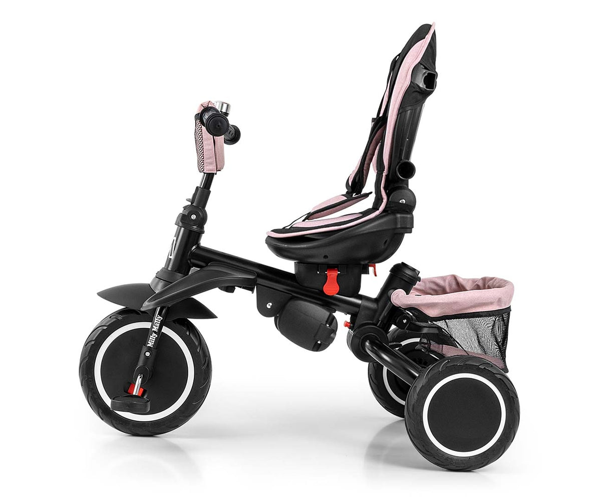 MILLY MALLY Stanley Rubber háromkerekű tricikli – Rózsaszín