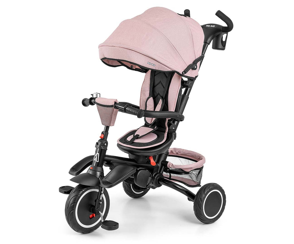 MILLY MALLY Stanley Rubber háromkerekű tricikli – Rózsaszín